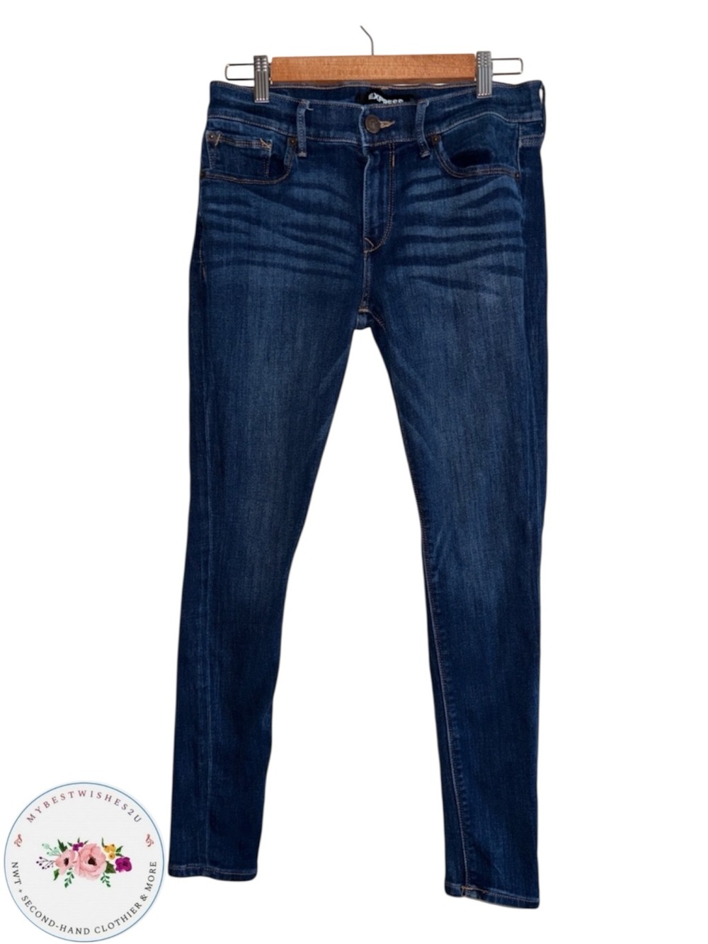 Express jeans women’s size 8 blue legging mid rise mid-rise
